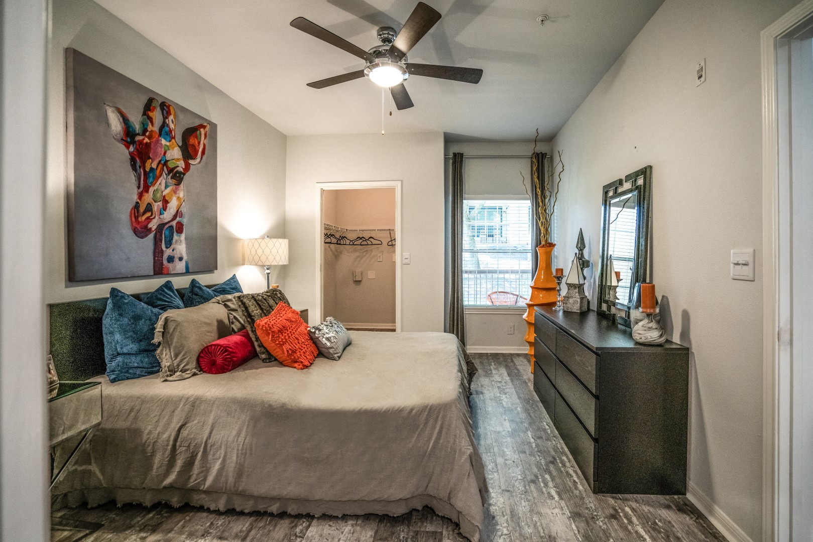 Comfortable Bedroom With Accessible Closet at The Reserve at Walnut Creek, Texas, 78754